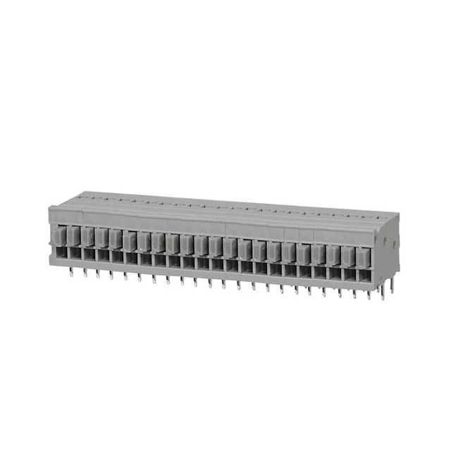 TERMINAL BLOCK, SCREWLESS, 2.54,