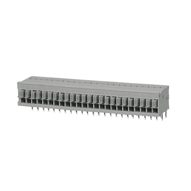 TERMINAL BLOCK, SCREWLESS, 2.54,