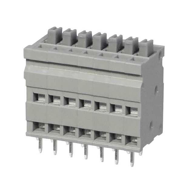 TERMINAL BLOCK, SCREWLESS, 2.54,