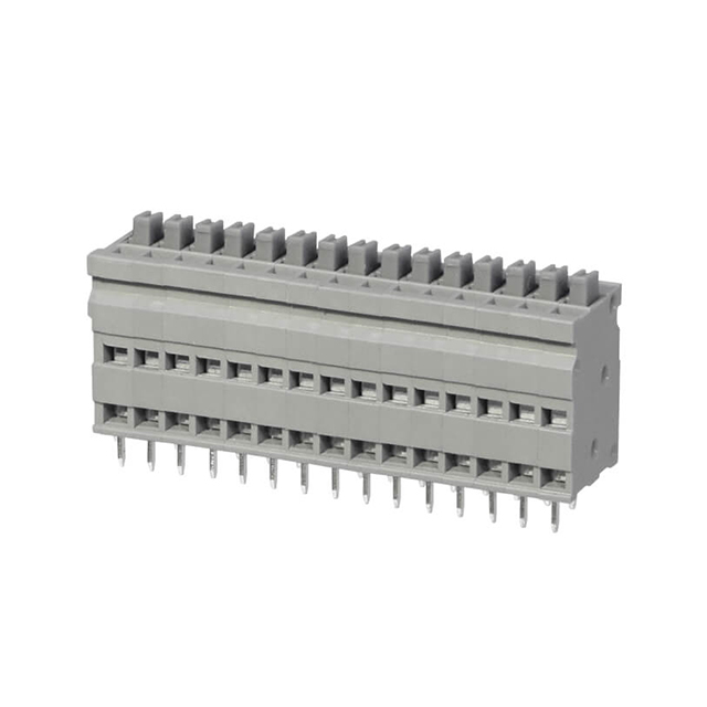 TERMINAL BLOCK, SCREWLESS, 2.54,