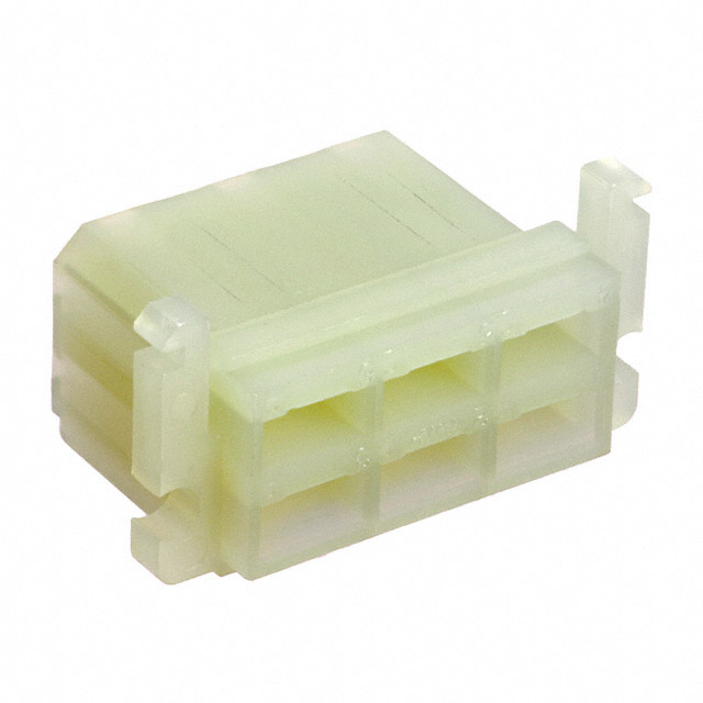 CONN RCPT HSG 0.25 6POS NATURAL