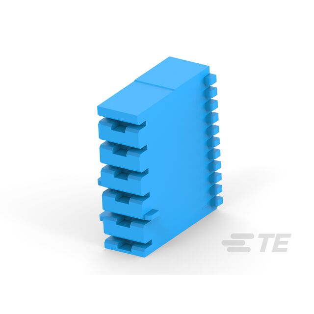 CONN RCPT HSG 6POS .250 BLUE