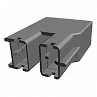 CONN RCPT HSG 0.25 2POS BLACK