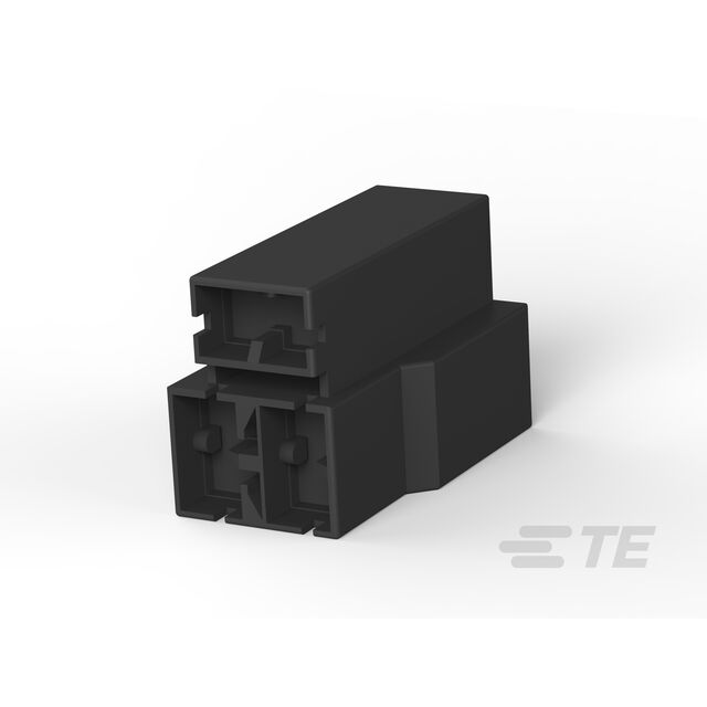 CONN RCPT HSG 0.25 3POS BLACK