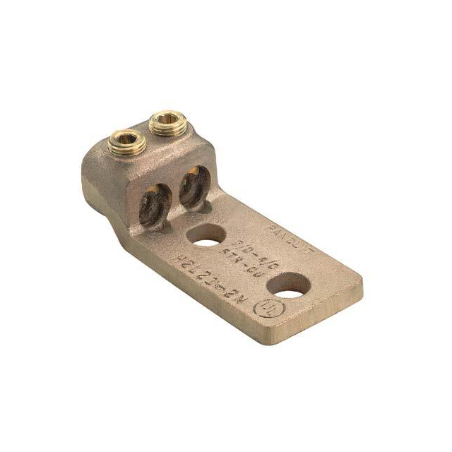 CONN TERM RECT LUG 4-8 AWG #1/2