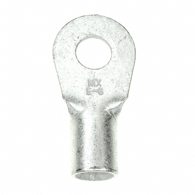 CONN RING CIRC 6AWG #1/4 CRIMP