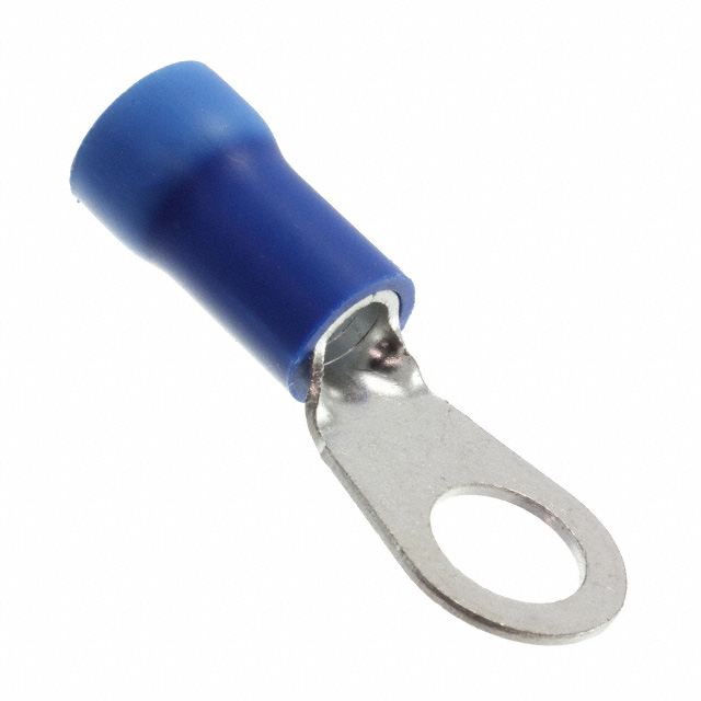 CONN RING FLAT 6AWG #3/8 CRIMP