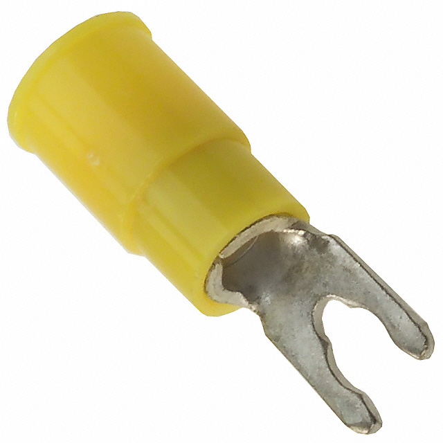 CONN SPADE TERM 10-12AWG #6 YEL