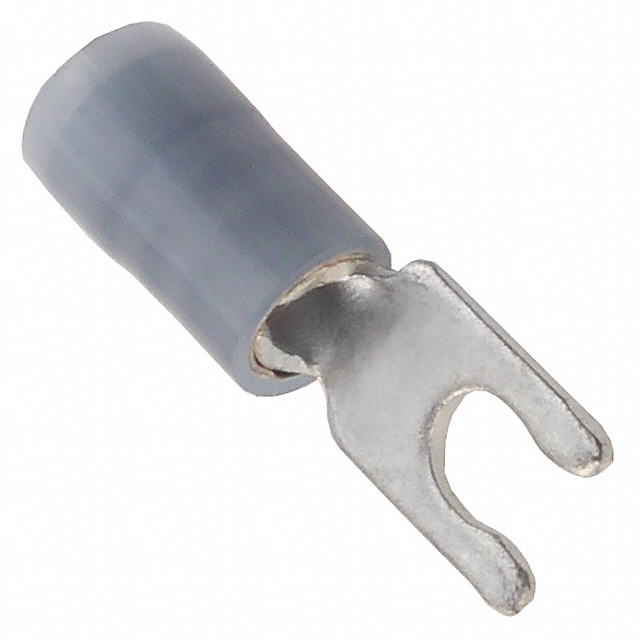 CONN SPADE TERM 14-16AWG #6 BLU