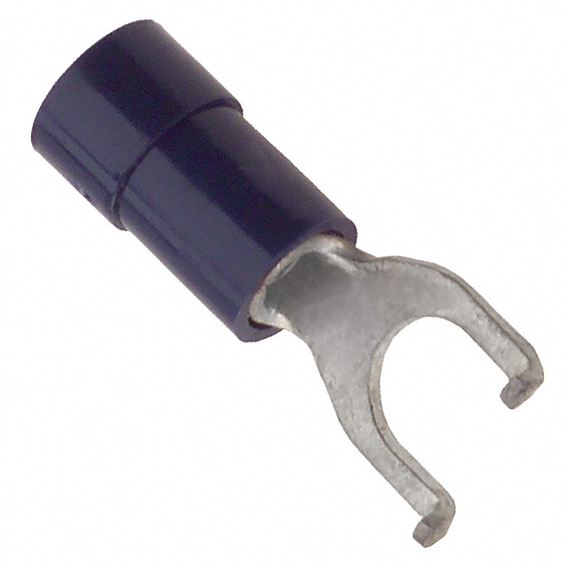 CONN SPADE TERM 14-16AWG #10 BLU