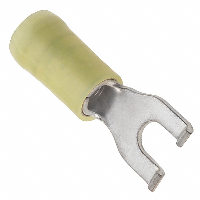 CONN SPADE TERM 10-12AWG #8 YEL