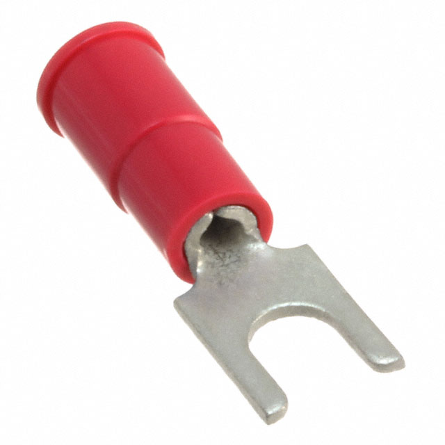CONN SPADE TERM 18-22AWG #6 RED