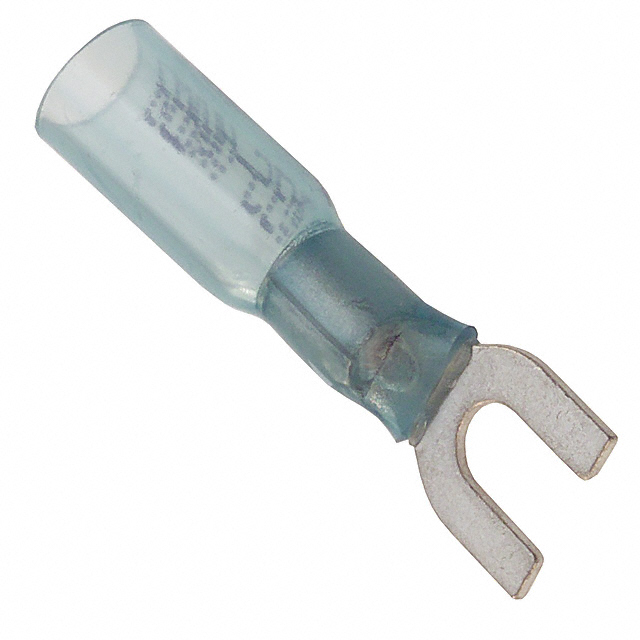 CONN SPADE TERM 14-16AWG #8 BLU