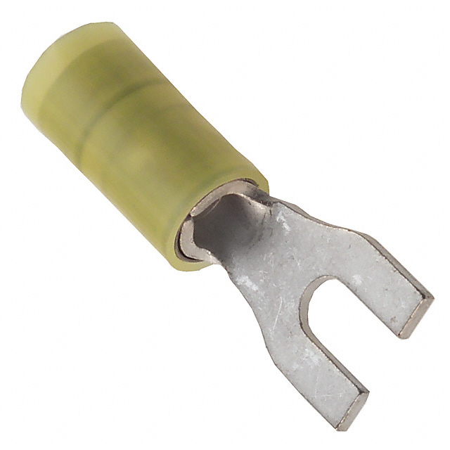 CONN SPADE TERM 10-12AWG #6 YEL