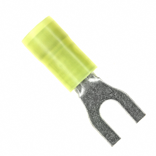 CONN SPADE TERM 10-12AWG #8 YEL