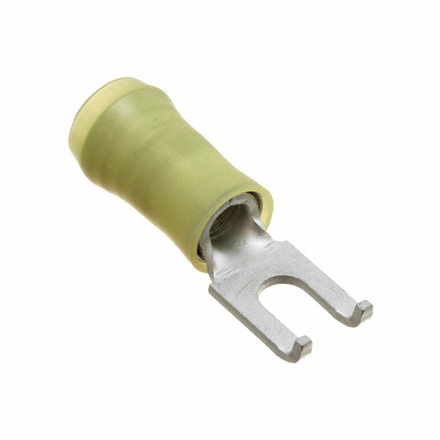 CONN SPADE TERM 10-12AWG #6 YEL