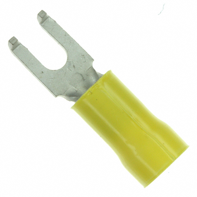 CONN SPADE TERM 10-12AWG #6 YEL