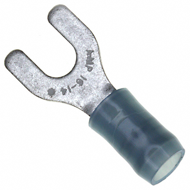 CONN SPADE TERM 14-16AWG #8 BLU