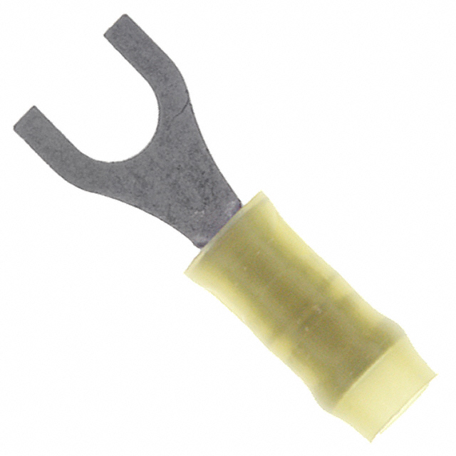 CONN SPADE TERM 22-26AWG #4 YEL