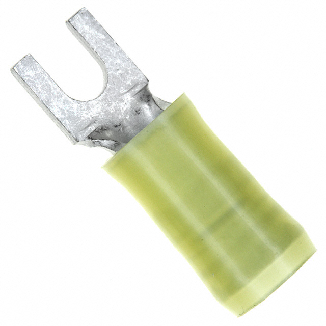 CONN SPADE TERM 10-12AWG #6 YEL