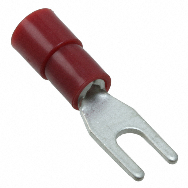 CONN SPADE TERM 16-20AWG M4 RED