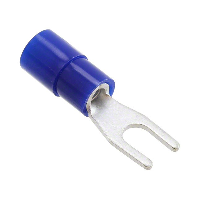 CONN SPADE TERM 14-16AWG M3 BLU
