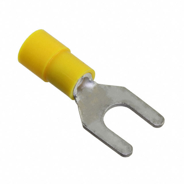 CONN SPADE TERM 10-12AWG M6 YEL