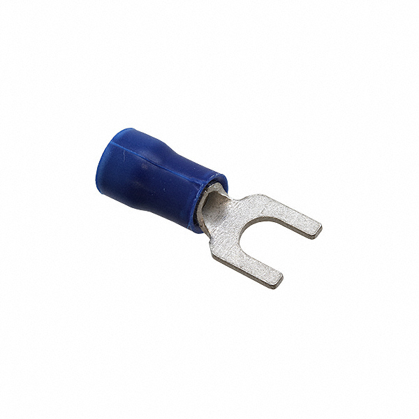 CONN SPADE TERM 14-16AWG #8 BLU
