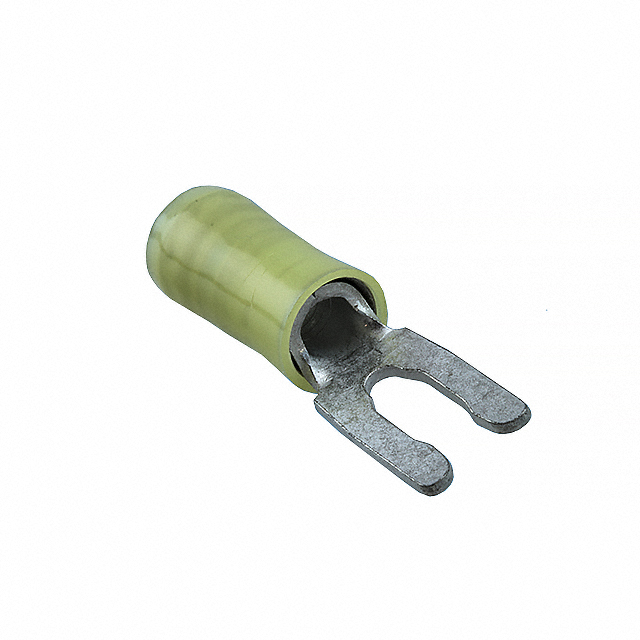 CONN SPADE TERM 10-12AWG #6 YEL