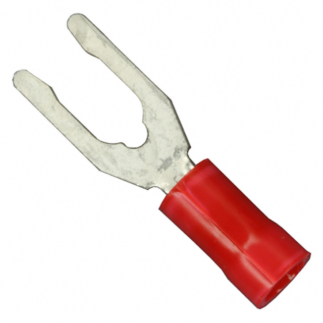 CONN SPADE TERM 16-22AWG #8 RED