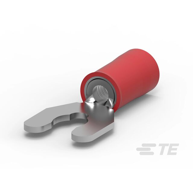 CONN SPADE TERM 16-22AWG #8 RED