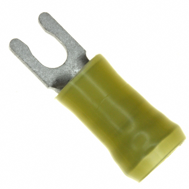 CONN SPADE TERM 10-12AWG #6 YEL