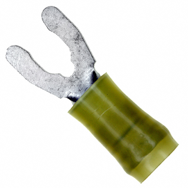 CONN SPADE TERM 10-12AWG #10 YEL