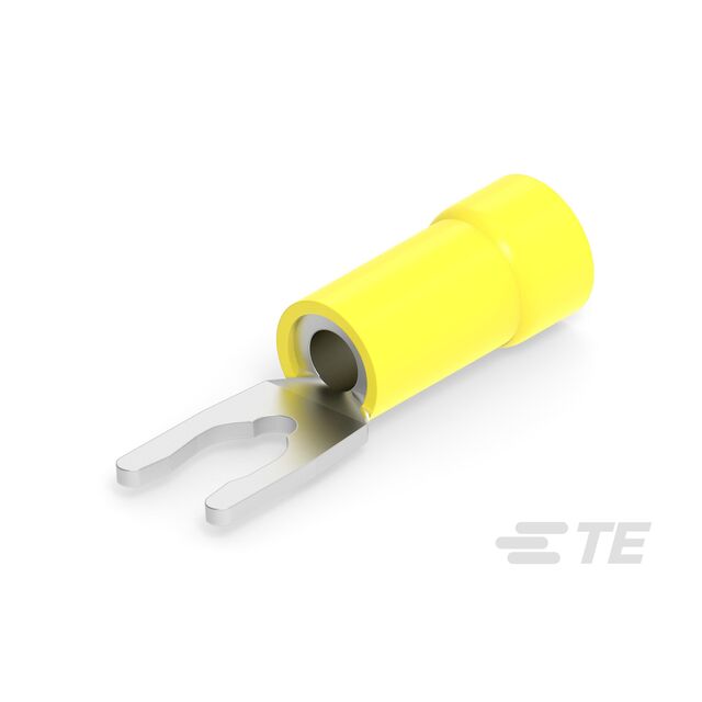 CONN SPADE TERM 10-12AWG #10 YEL