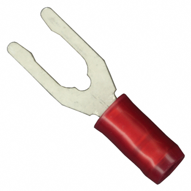 CONN SPADE TERM 16-22AWG #8 RED