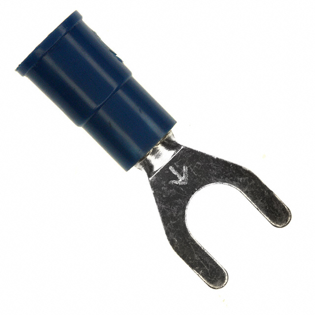CONN SPADE TERM 14-16AWG #10 BLU