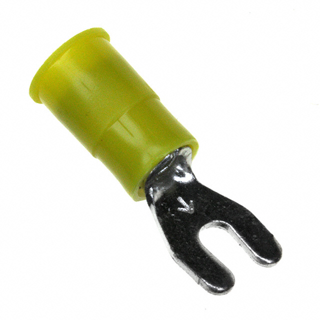CONN SPADE TERM 10-12AWG #6 YEL