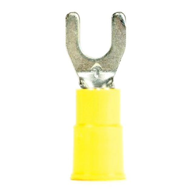 CONN SPADE TERM 10-12AWG #10 YEL