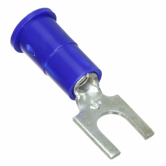 CONN SPADE TERM 14-16AWG #8 BLU