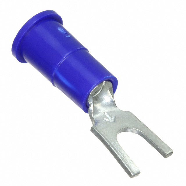 CONN SPADE 14-16AWG#6 BLU 1=1PC