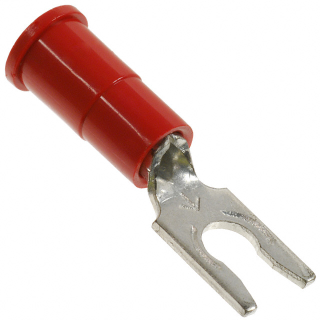 CONN SPADE TERM 18-22AWG #6 RED