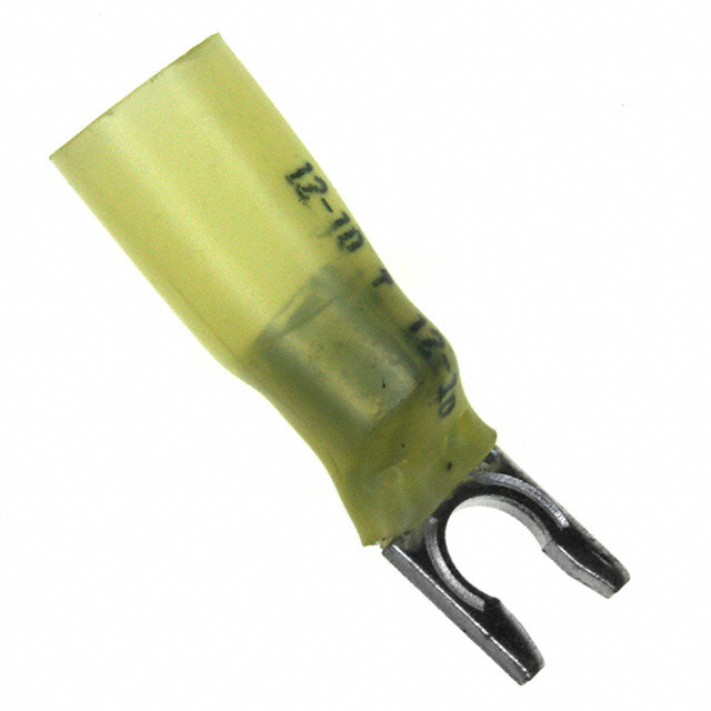 CONN SPADE TERM 10-12AWG #10 YEL