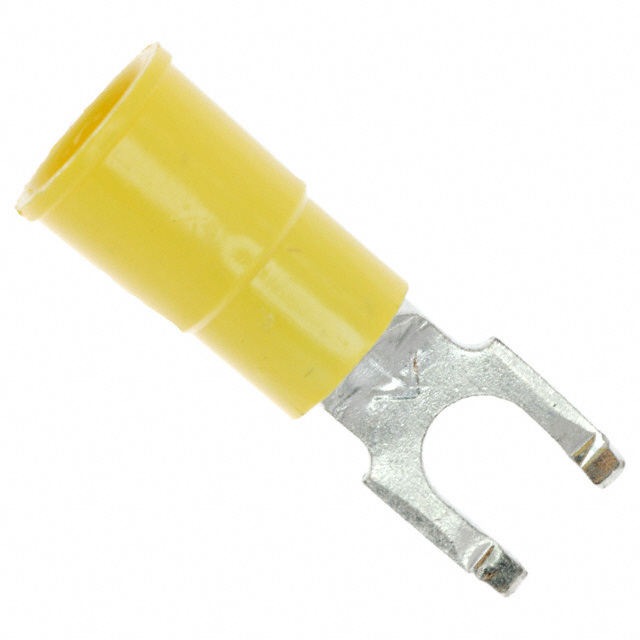 CONN SPADE TERM 10-12AWG #10 YEL