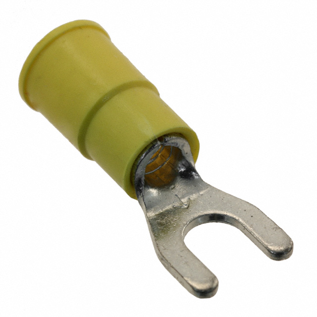 CONN SPADE TERM 10-12AWG #10 YEL