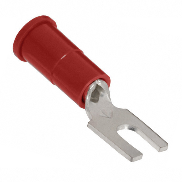 CONN SPADE TERM 18-22AWG #4 RED