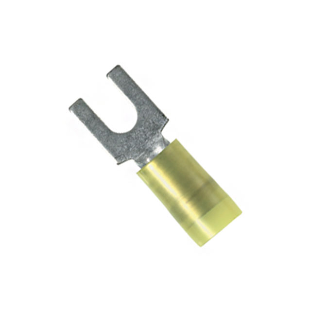 CONN SPADE TERM 10-12AWG #6 YEL