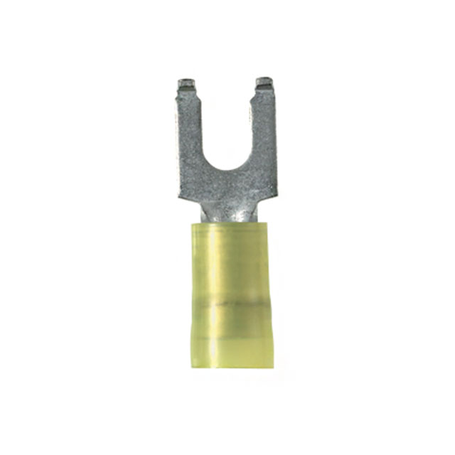 CONN SPADE TERM 10-12AWG #10 YEL