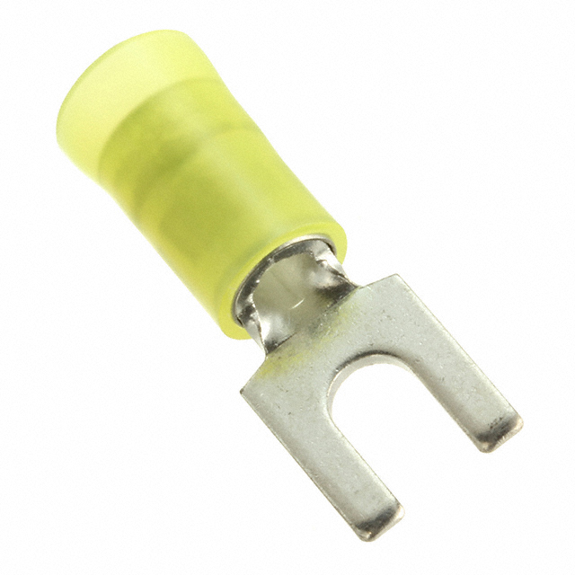 CONN SPADE TERM 10-12AWG #8 YEL