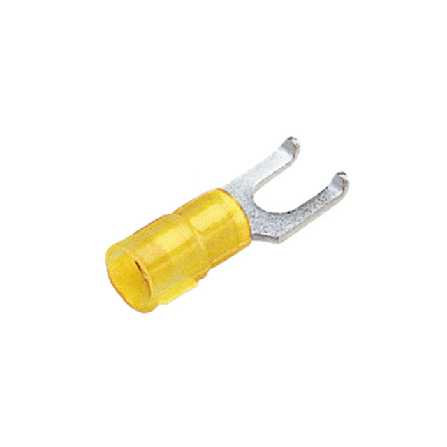 CONN SPADE TERM 10-12AWG #8 YEL