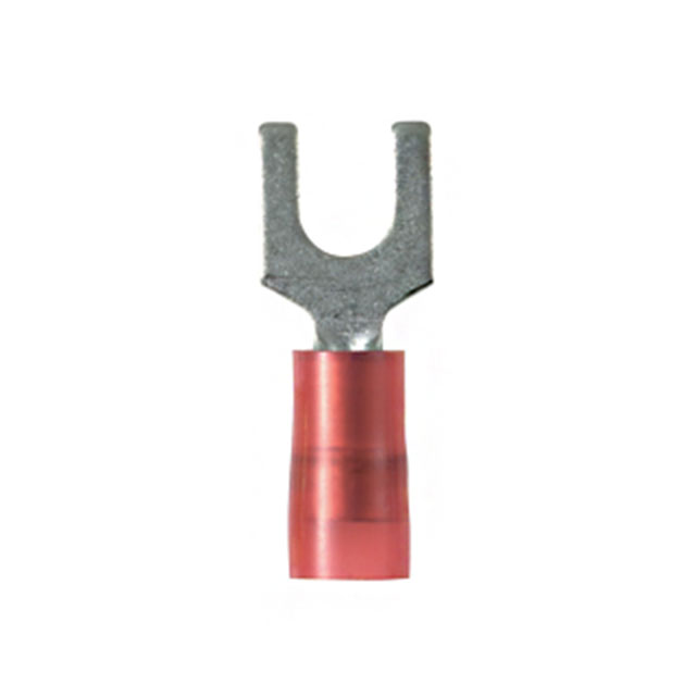 CONN SPADE TERM 18-22AWG #8 RED